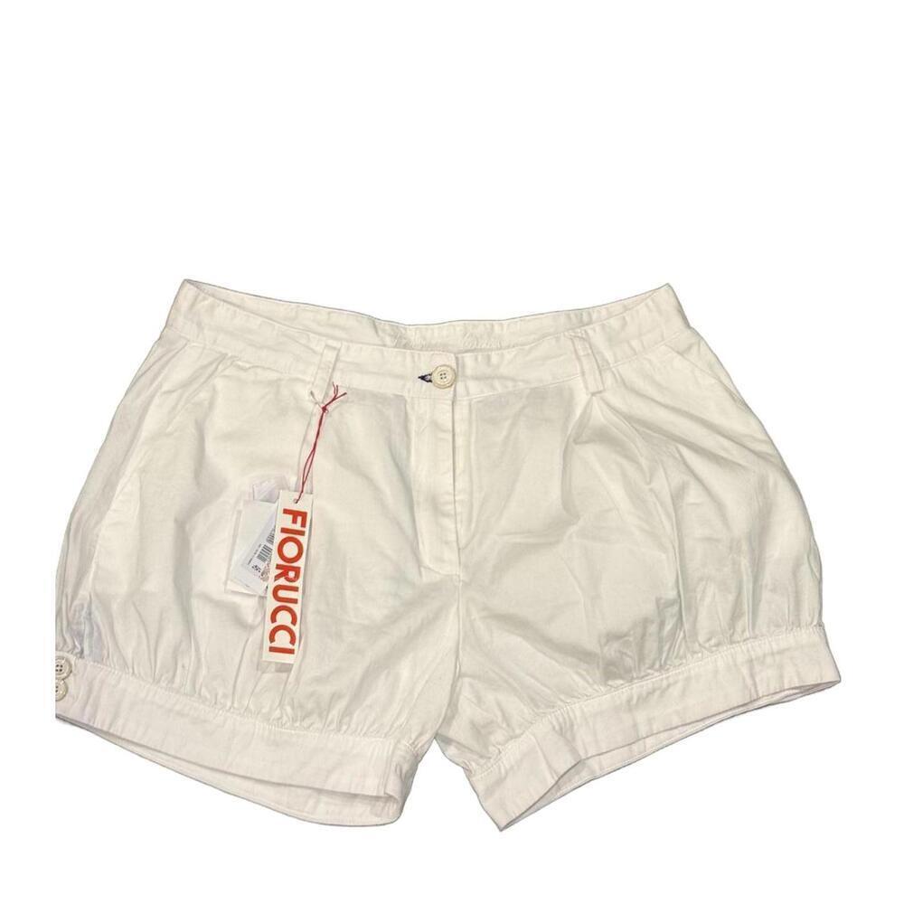 Fiorucci White Women's Shorts, Size 46/US 12 NWT
